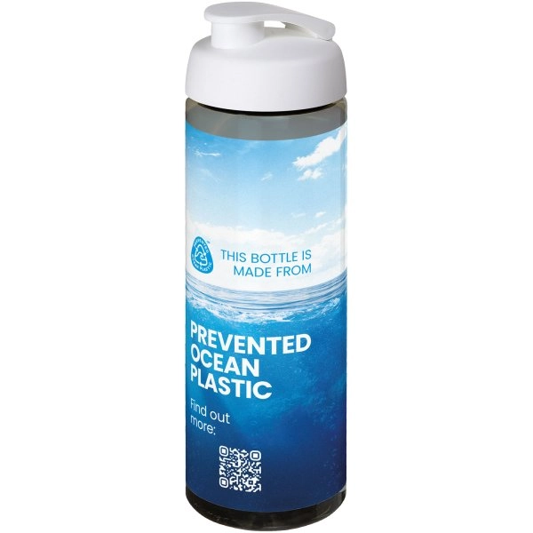 Immagine Borraccia sportiva da 850 ml con coperchio a scatto H2O Active® Eco Vibe