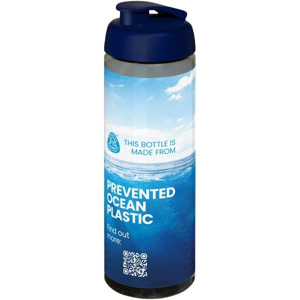 Immagine Borraccia sportiva da 850 ml con coperchio a scatto H2O Active® Eco Vibe