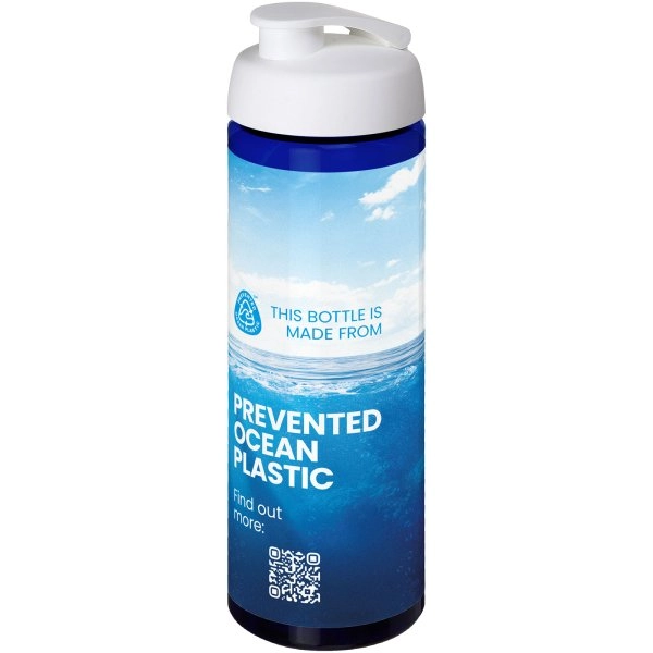 Immagine Borraccia sportiva da 850 ml con coperchio a scatto H2O Active® Eco Vibe