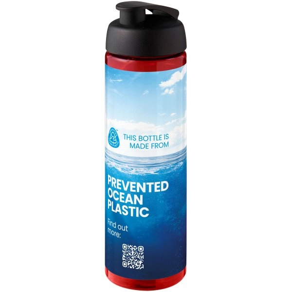 Immagine Borraccia sportiva da 850 ml con coperchio a scatto H2O Active® Eco Vibe