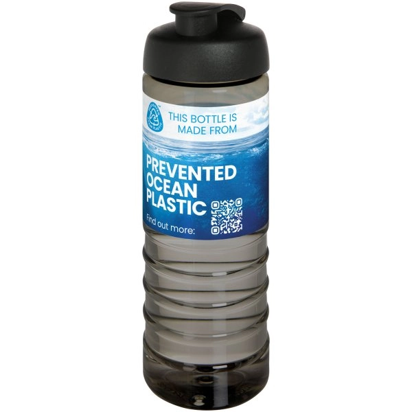Immagine Borraccia sportiva con coperchio a scatto da 750 ml H2O Active® Eco Treble