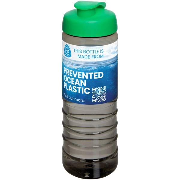 Immagine Borraccia sportiva con coperchio a scatto da 750 ml H2O Active® Eco Treble