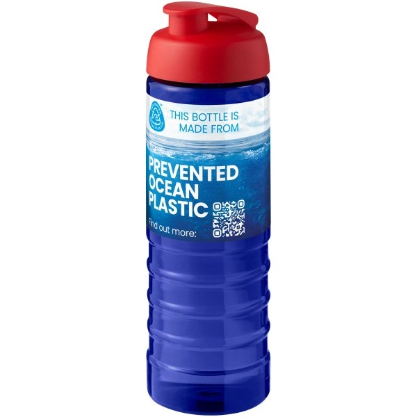 Immagine Borraccia sportiva con coperchio a scatto da 750 ml H2O Active® Eco Treble