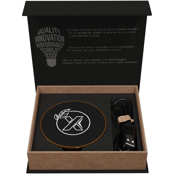 Immagine Stazione di ricarica wireless in legno SCX.design W13 da 10 W