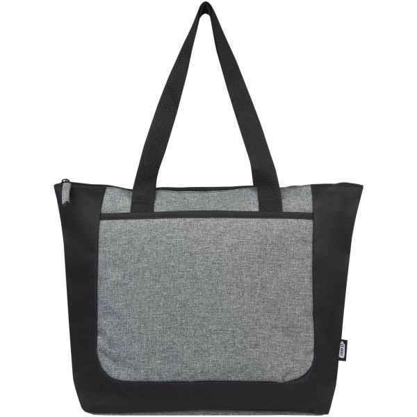 Immagine Tote bag bicolore con zip in materiale riciclato certificato GRS Reclaim 15L