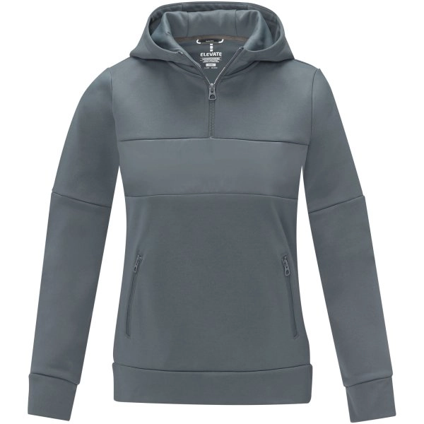 Immagine Felpa anorak con cappuccio da donna a mezza zip Sayan