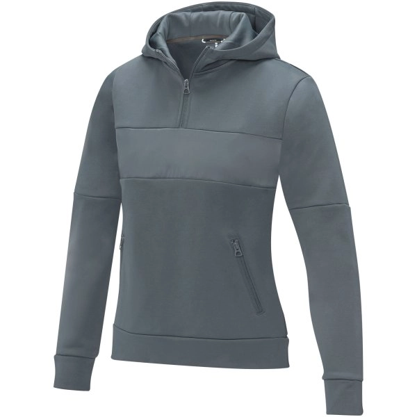 Immagine Felpa anorak con cappuccio da donna a mezza zip Sayan