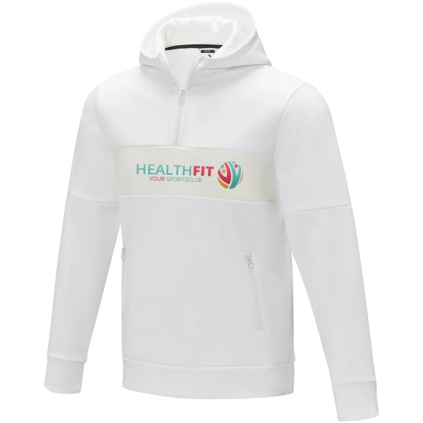 Immagine Felpa anorak con cappuccio da uomo a mezza zip Sayan