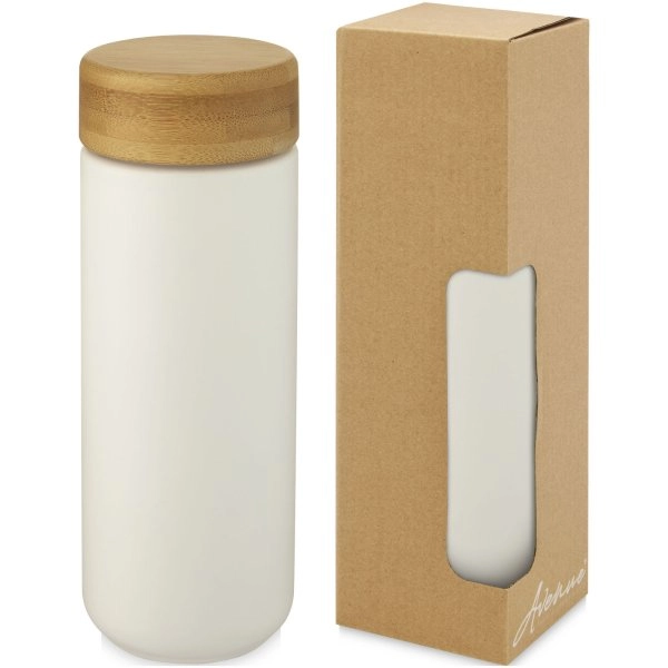 Immagine Bicchiere termico in ceramica con coperchio in bambù da 300 ml Lumi