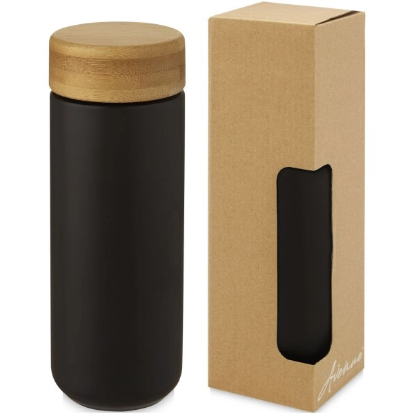 Immagine Bicchiere termico in ceramica con coperchio in bambù da 300 ml Lumi