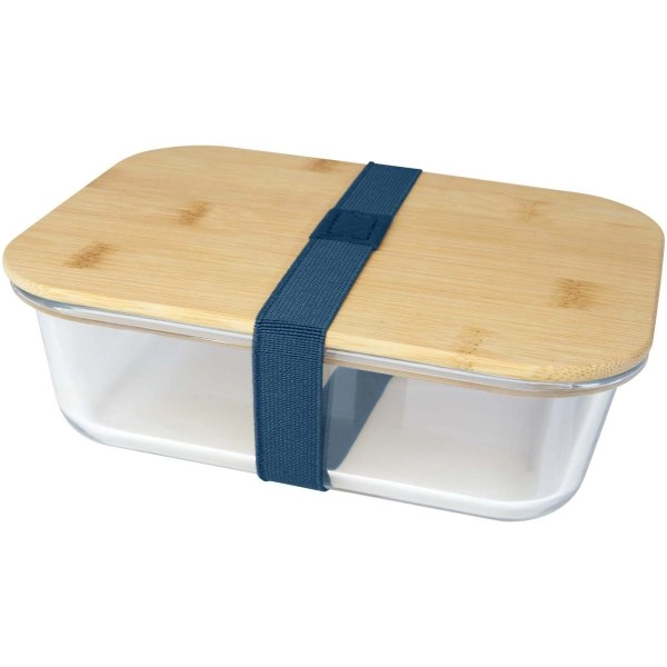Immagine Contenitore per pranzo Roby di vetro con coperchio in bambù