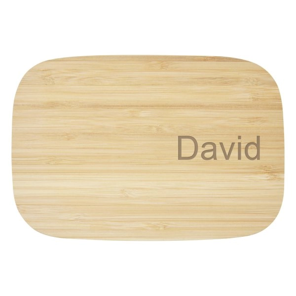 Immagine Contenitore per pranzo Tite in acciaio inossidabile con coperchio in bambù