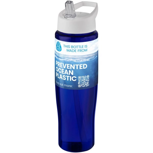 Immagine Borraccia sportiva da 700 ml con coperchio con beccuccio H2O Active® Eco Tempo