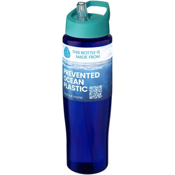 Immagine Borraccia sportiva da 700 ml con coperchio con beccuccio H2O Active® Eco Tempo