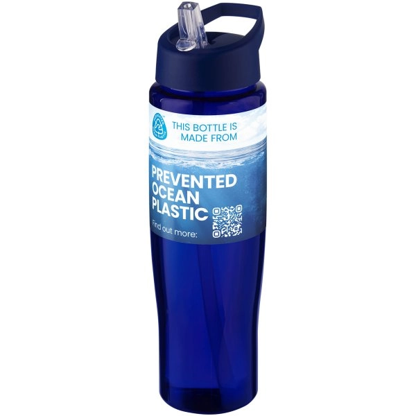 Immagine Borraccia sportiva da 700 ml con coperchio con beccuccio H2O Active® Eco Tempo