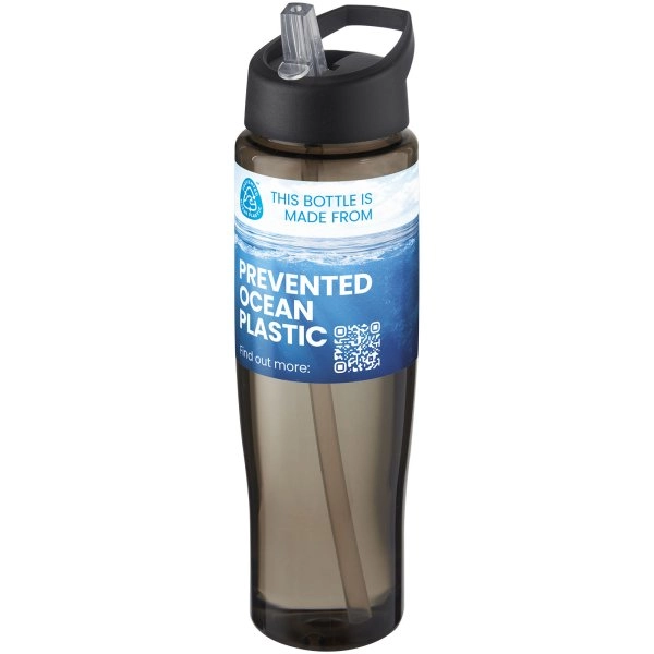 Immagine Borraccia sportiva da 700 ml con coperchio con beccuccio H2O Active® Eco Tempo