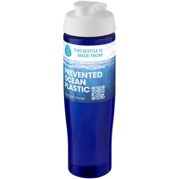 Immagine Borraccia sportiva da 700 ml con coperchio a scatto H2O Active® Eco Tempo