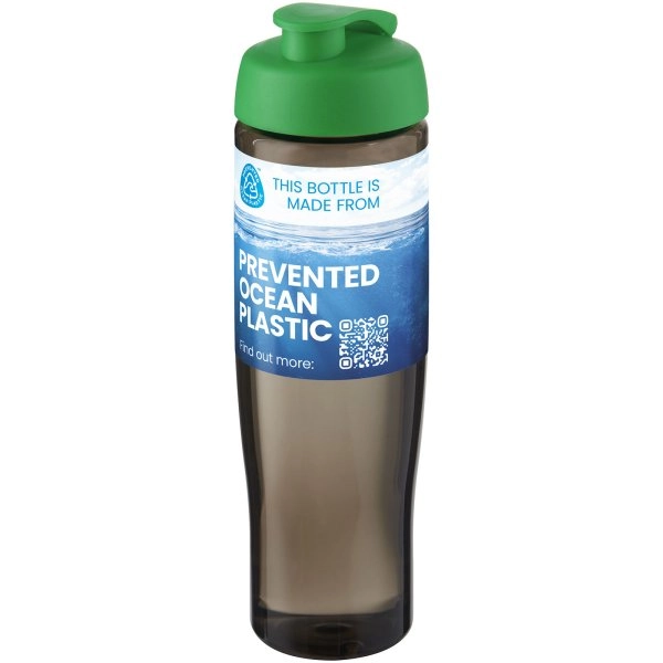 Immagine Borraccia sportiva da 700 ml con coperchio a scatto H2O Active® Eco Tempo