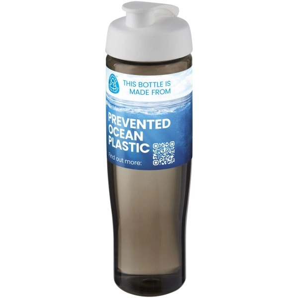 Immagine Borraccia sportiva da 700 ml con coperchio a scatto H2O Active® Eco Tempo