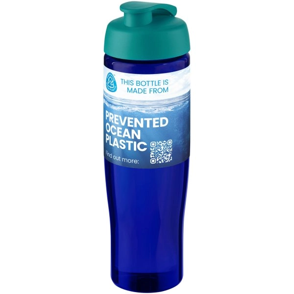 Immagine Borraccia sportiva da 700 ml con coperchio a scatto H2O Active® Eco Tempo