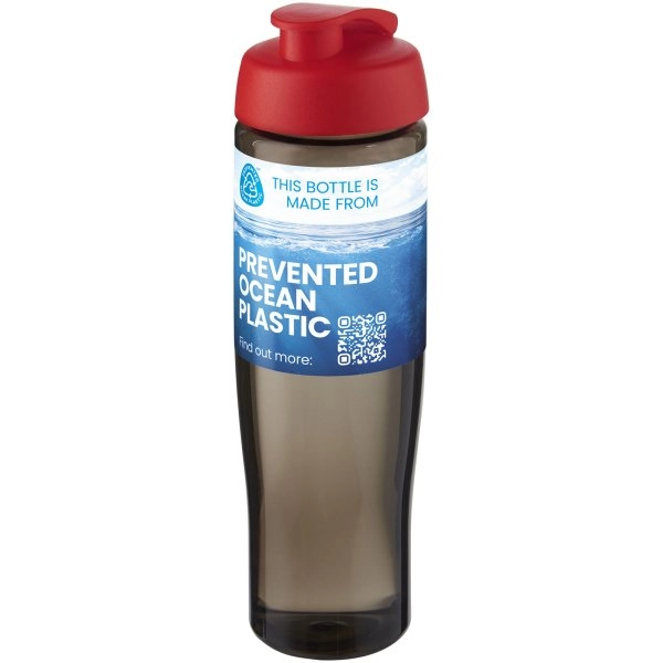Immagine Borraccia sportiva da 700 ml con coperchio a scatto H2O Active® Eco Tempo
