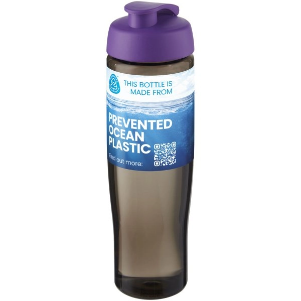 Immagine Borraccia sportiva da 700 ml con coperchio a scatto H2O Active® Eco Tempo