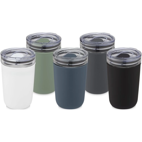 Immagine Bicchiere Bello da 420 ml in vetro con parete esterna in plastica riciclata