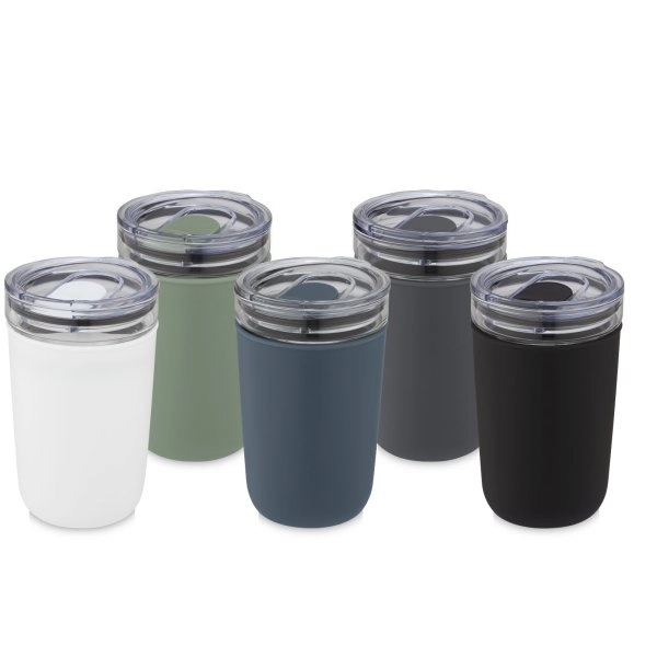 Immagine Bicchiere Bello da 420 ml in vetro con parete esterna in plastica riciclata