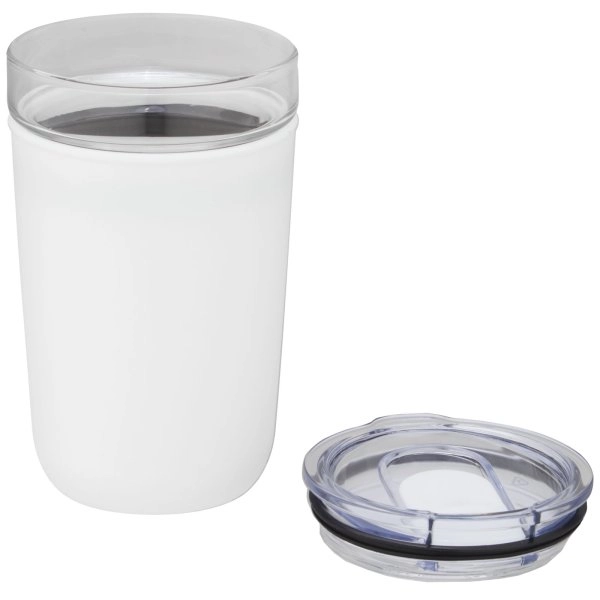 Immagine Bicchiere Bello da 420 ml in vetro con parete esterna in plastica riciclata