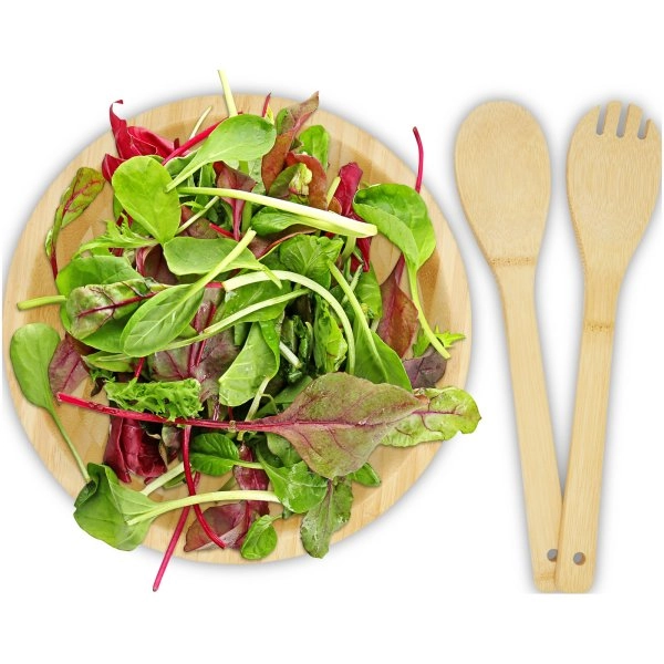 Immagine Ciotola e utensili Argulls in bambù per insalata