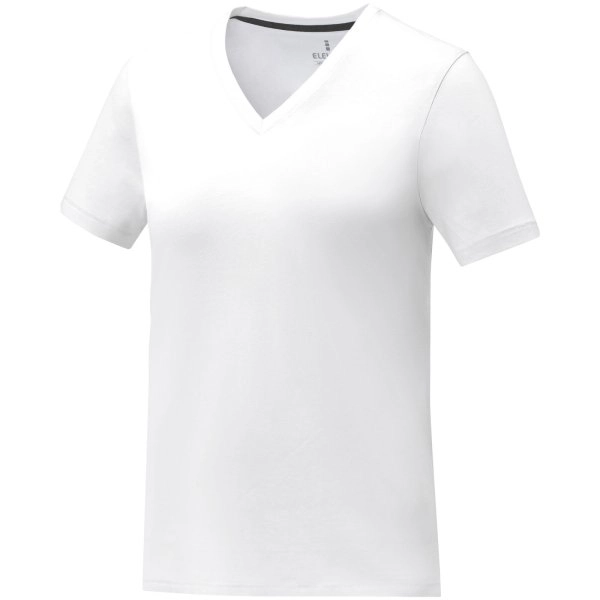 Immagine T-shirt Somoto da donna a manica corta con collo a V 