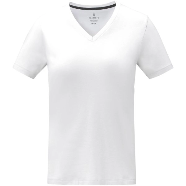 Immagine T-shirt Somoto da donna a manica corta con collo a V 