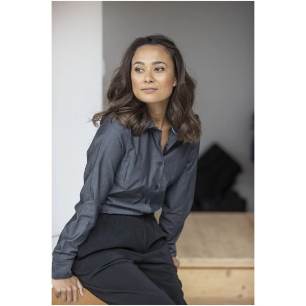 Immagine Camicia a maniche lunghe da donna in tessuto biologico Cuprite