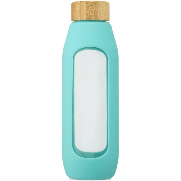 Immagine Borraccia in vetro borosilicato da 600 ml con impugnatura in silicone Tidan