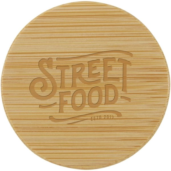 Immagine Borraccia in vetro borosilicato da 600 ml con impugnatura in silicone Tidan