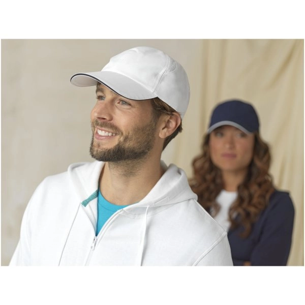 Immagine Cappellino cool-fit sandwich a 6 pannelli in materiale riciclato certificato GRS Morion
