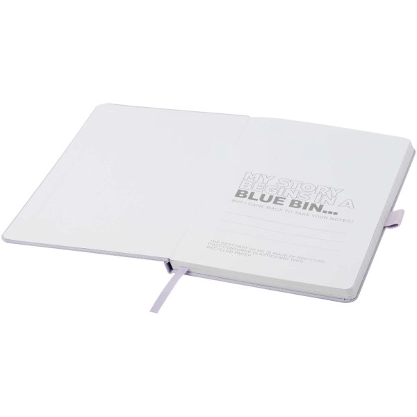 Immagine Blocco note A5 in carta riciclata con cover in PET riciclato Honua