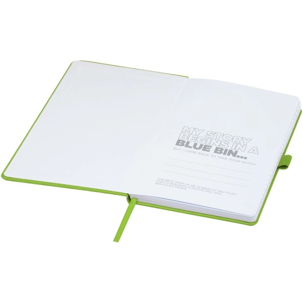 Immagine Blocco note A5 in carta riciclata con cover in PET riciclato Honua