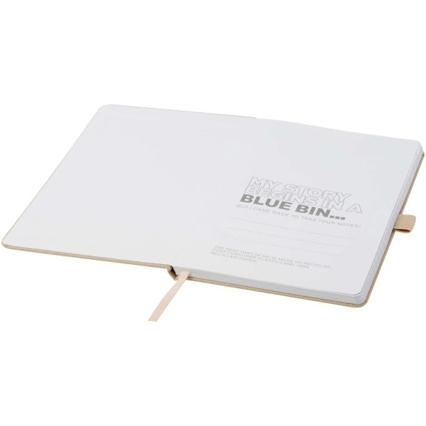 Immagine Blocco note A5 in carta riciclata con cover in PET riciclato Honua