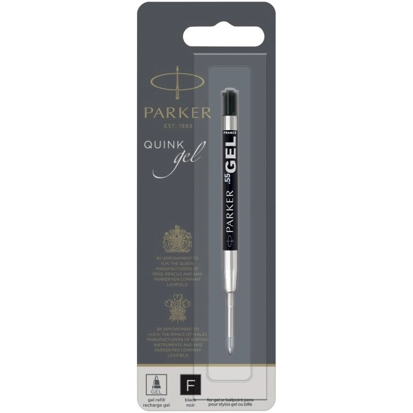 Parker refill penna a sfera Gel (inchiostro nero)
