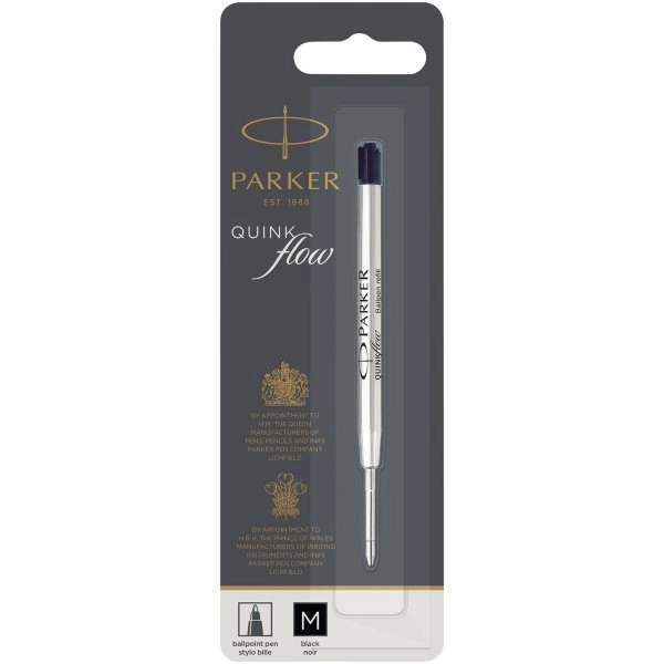 Parker refill penna a sfera Quinkflow (inchiostro nero)