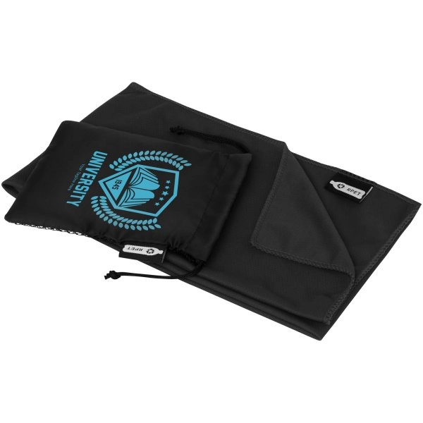 Immagine Asciugamano sportivo Raquel di raffreddamento in PET riciclato con pouch 80 x 30 cm