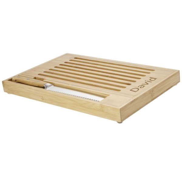 Immagine Tagliere in bambù con coltello Pao