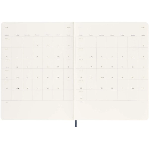 Immagine Blocco note 12 mesi formato XL con copertina morbida Moleskine