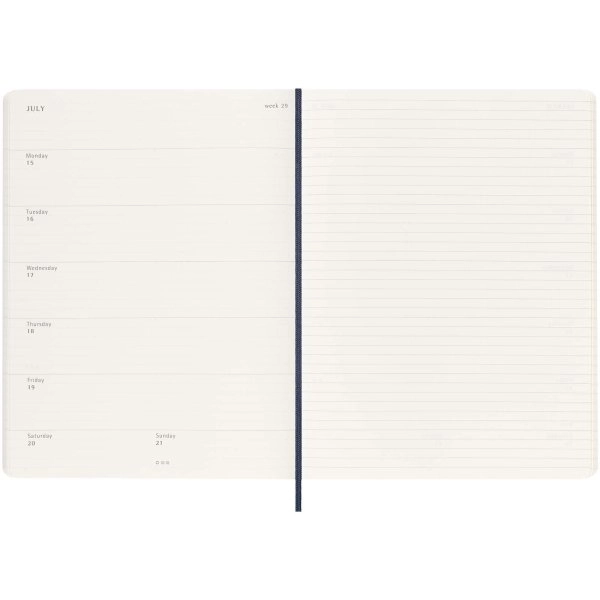 Immagine Blocco note 12 mesi formato XL con copertina morbida Moleskine