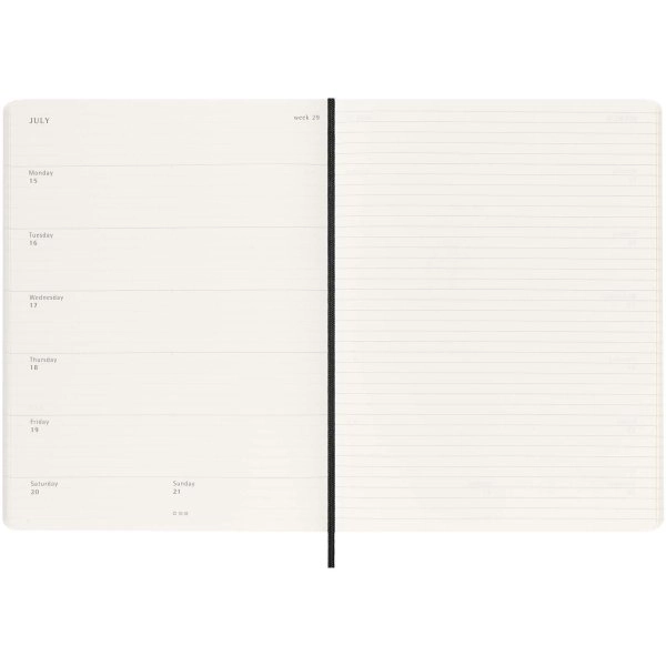 Immagine Blocco note 12 mesi formato XL con copertina morbida Moleskine