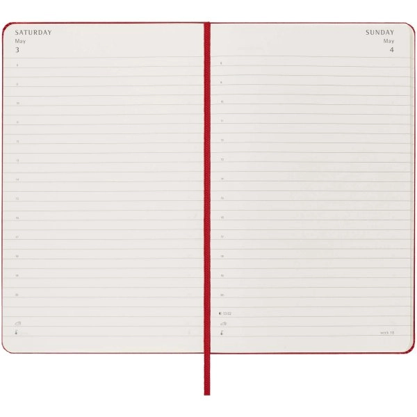 Immagine Agenda giornaliera 12 mesi con copertina rigida Moleskine