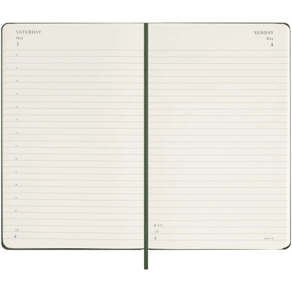 Immagine Agenda giornaliera 12 mesi con copertina rigida Moleskine