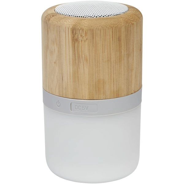 Speaker Bluetooth® in bambù Aurea con luce 