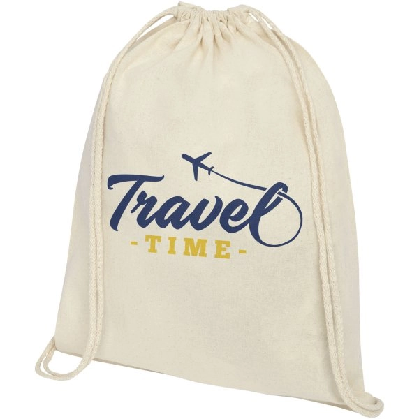 Immagine Zaino con cordoncino Oregon in cotone da 140 g/m² - 5L